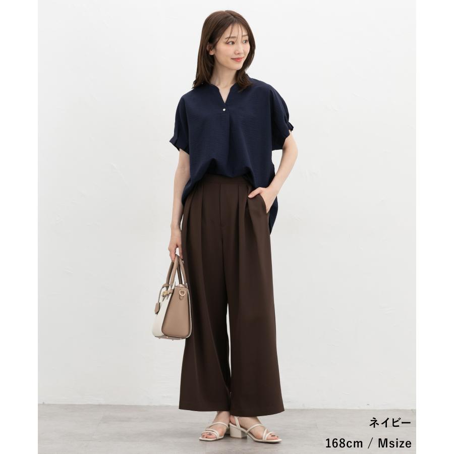 Honeys（ハニーズ） トップス ブラウス 半袖 ハニさら オフィス きれい