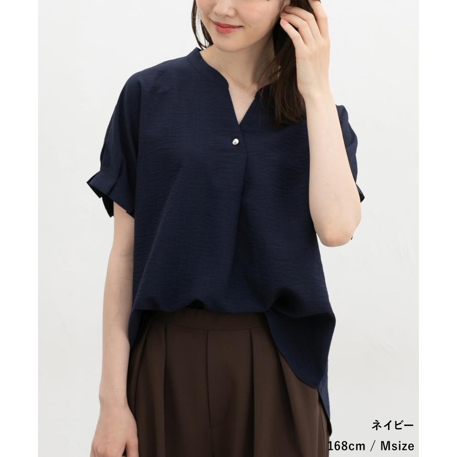 Honeys（ハニーズ） トップス ブラウス 半袖 ハニさら オフィス きれい