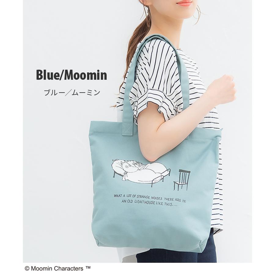 春の新作シューズ満載 バッグ 鞄 トートバッグ イラストプリント キャンバス ファスナー 大きめ おしゃれ レディース Honeys ハニーズ トート ムーミン1 780円 Aynaelda Com