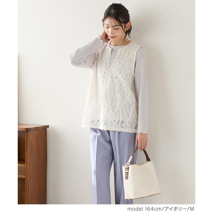 Honeys（ハニーズ） トップス ベスト ジレ カットソー ノースリーブ