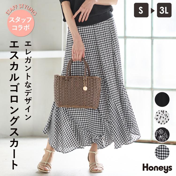 Honeys ボトムス スカート フレアスカート 大きいサイズ Honeys ボトムス スカート フレアスカート 大きいサイズ