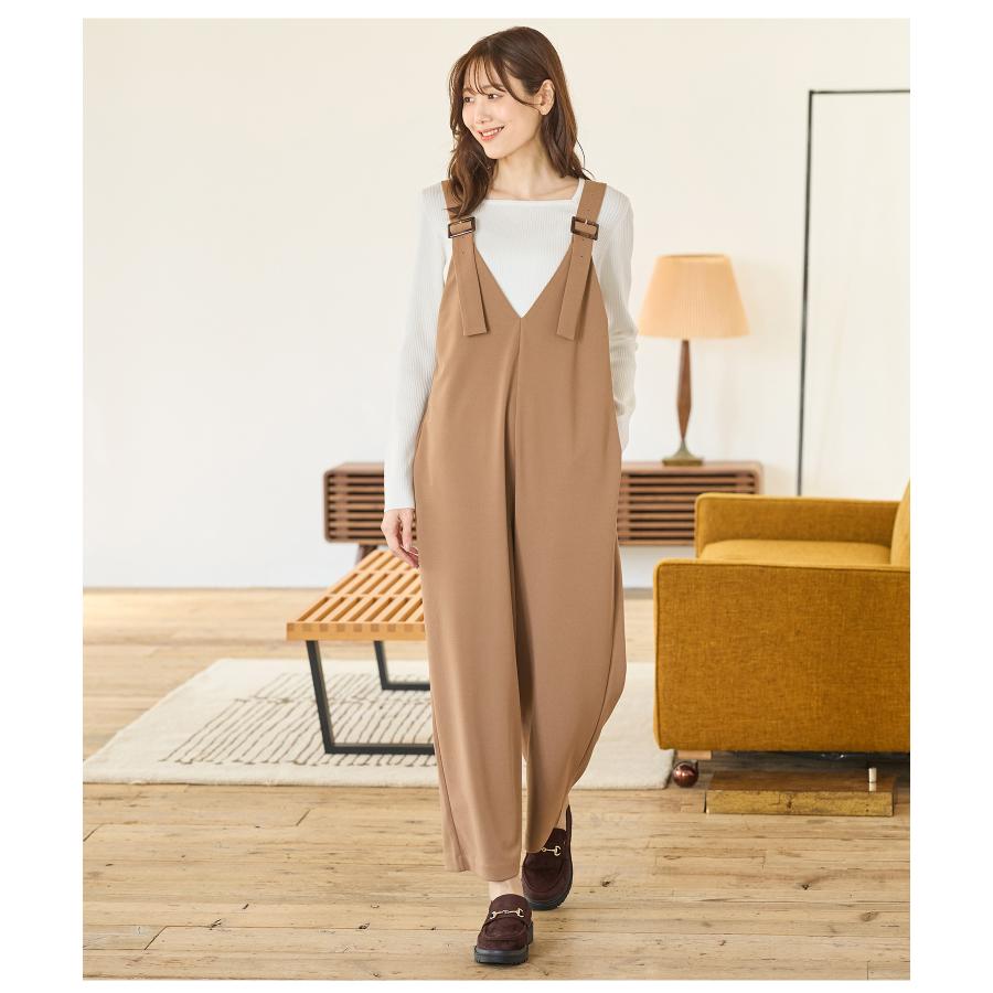 Honeys ボトムス オールインワン サロペット イージーケア シワ