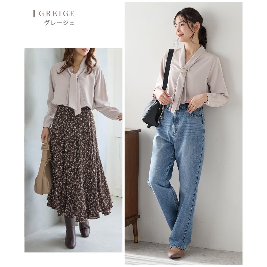 Honeys（ハニーズ） WEB限定 トップス ブラウス 長袖 大きいサイズ