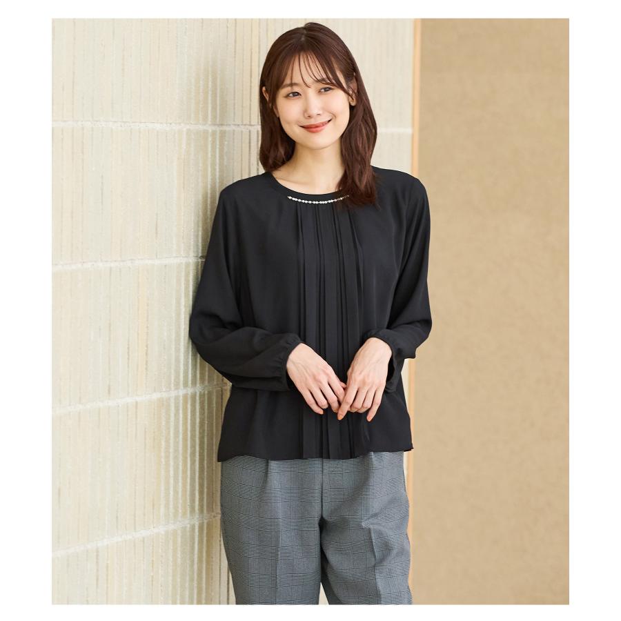 Honeys（ハニーズ） トップス ブラウス 長袖 大きいサイズ オフィス