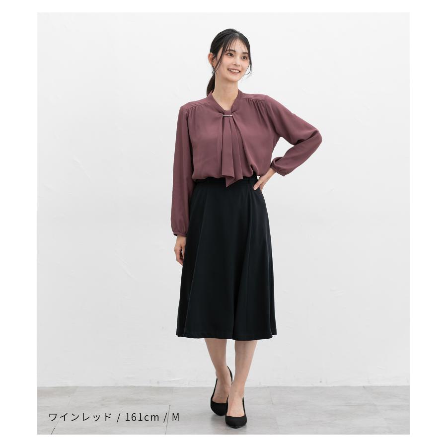 Honeys（ハニーズ） トップス ブラウス 長袖 2way 大きいサイズ