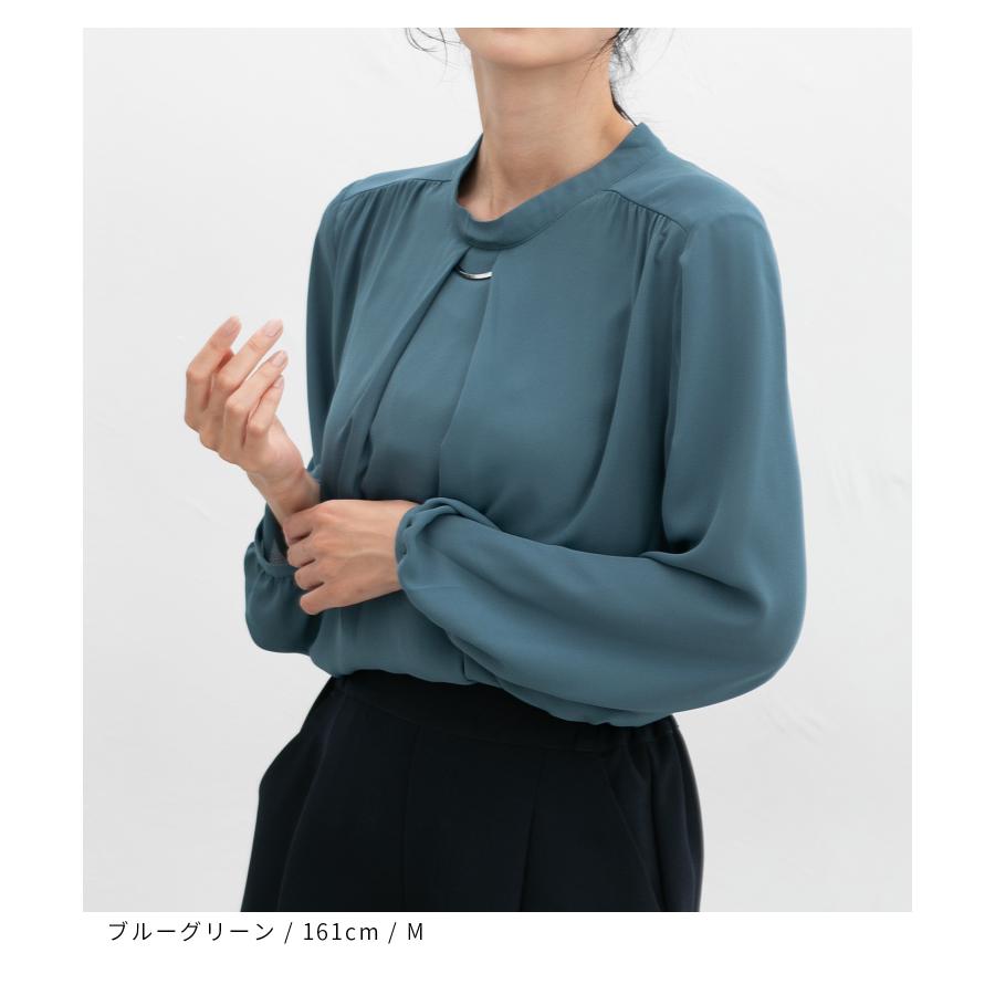 Honeys（ハニーズ） トップス ブラウス 長袖 2way 大きいサイズ 
