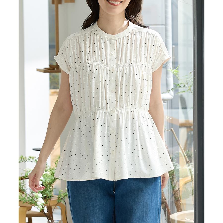 Honeys（ハニーズ） トップス ブラウス ノースリーブ バンドカラー