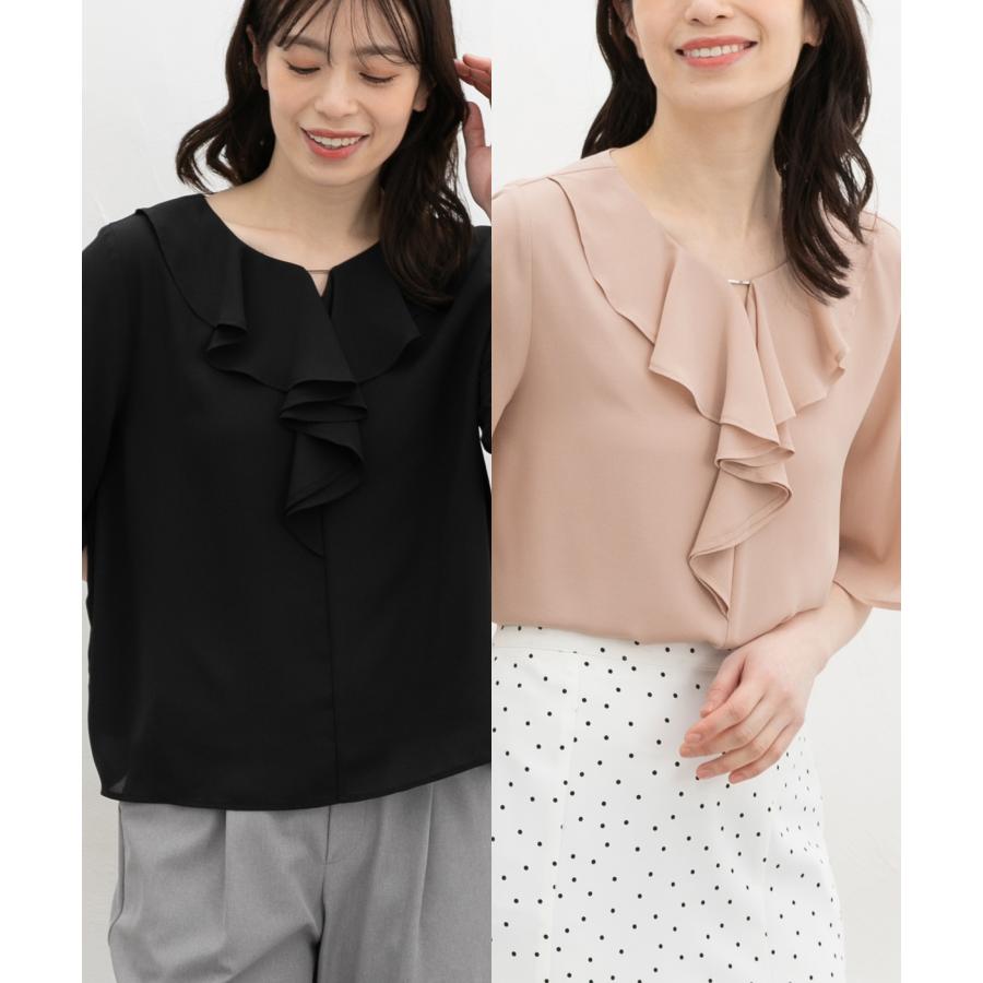 Honeys（ハニーズ） トップス ブラウス 半袖 ハニさら 大きいサイズ