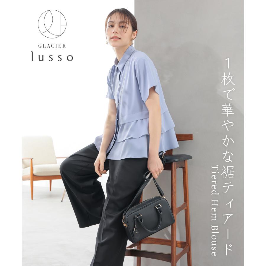 Honeys（ハニーズ） トップス ブラウス 半袖 ティアード ジョーゼット