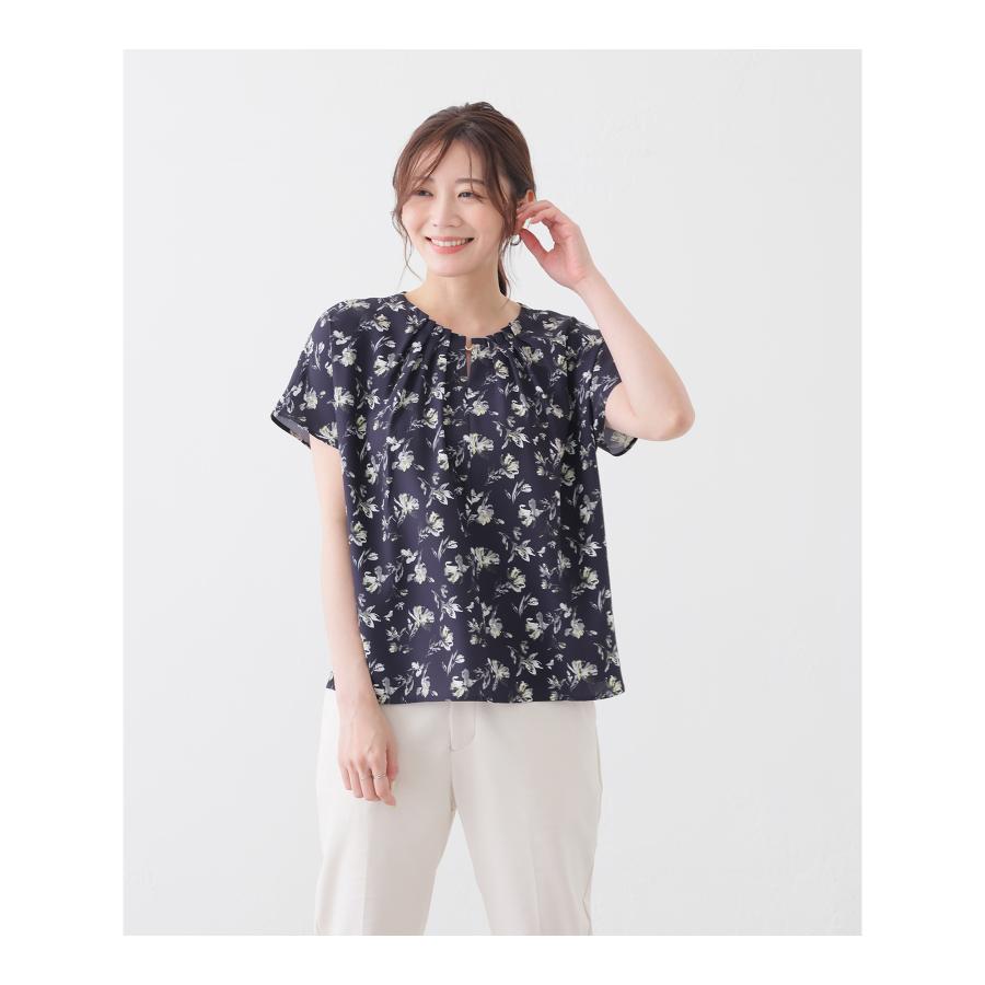 Honeys（ハニーズ） トップス 半袖 フレンチスリーブ ジョーゼット素材