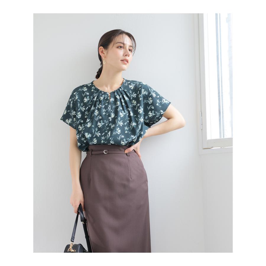 Honeys（ハニーズ） トップス ブラウス 半袖 タック フレンチスリーブ