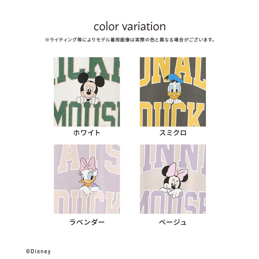 トップス Tシャツ 長袖 カレッジロゴ イラストプリント レディース 春 Honeys ハニーズ ディズニー ｔシャツ ハニーズ Paypayモール店 通販 Paypayモール