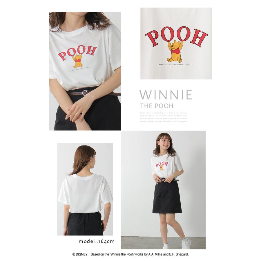 トップス Tシャツ 半袖 イラストプリント ロゴ ゆったり おしゃれ レディース 春 夏 Sale セール Honeys ハニーズ プーさん ゆるｔシャツ ハニーズ Paypayモール店 通販 Paypayモール