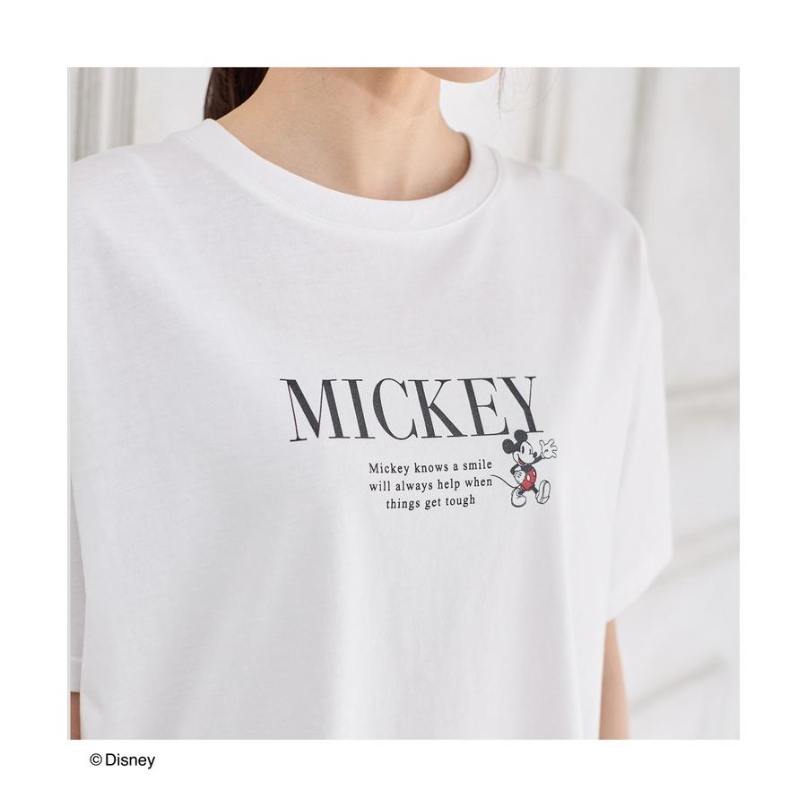 トップス Tシャツ レディース 半袖 ロゴ おしゃれ キャラクター ミッキー ミニー 大人 シンプル Honeys ハニーズ ディズニー／Ｔシャツ｜honeys-online｜14