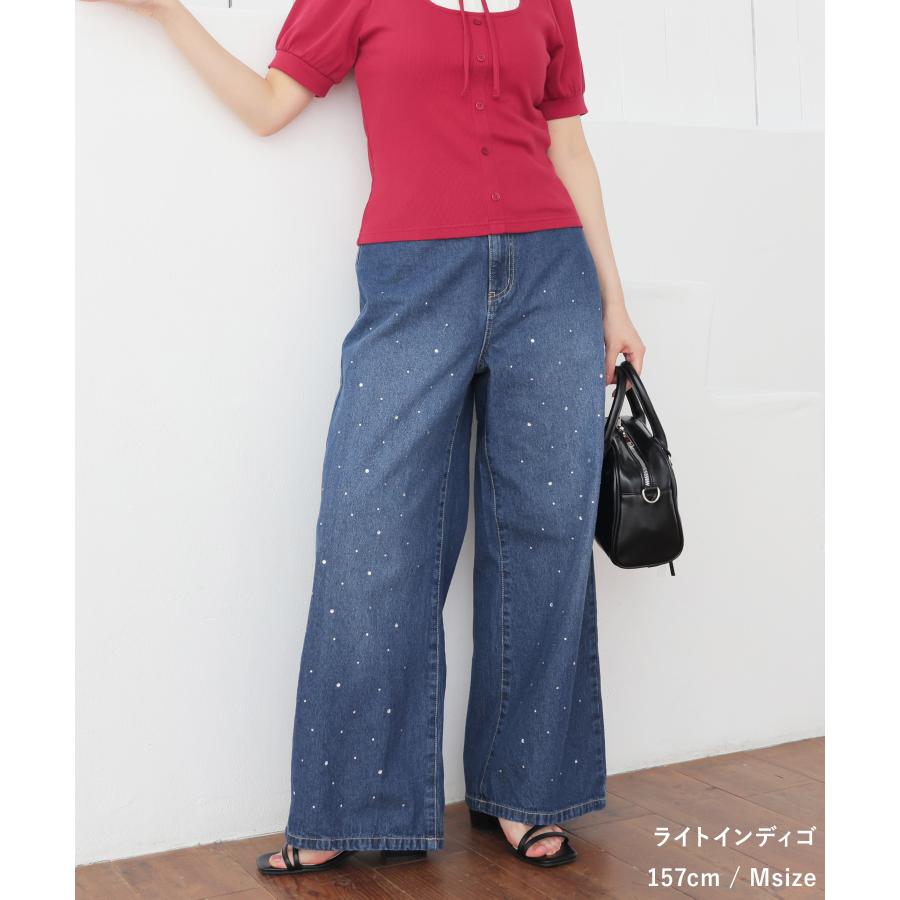 Honeys（ハニーズ） ボトムス パンツ デニム ワイドパンツ デニム