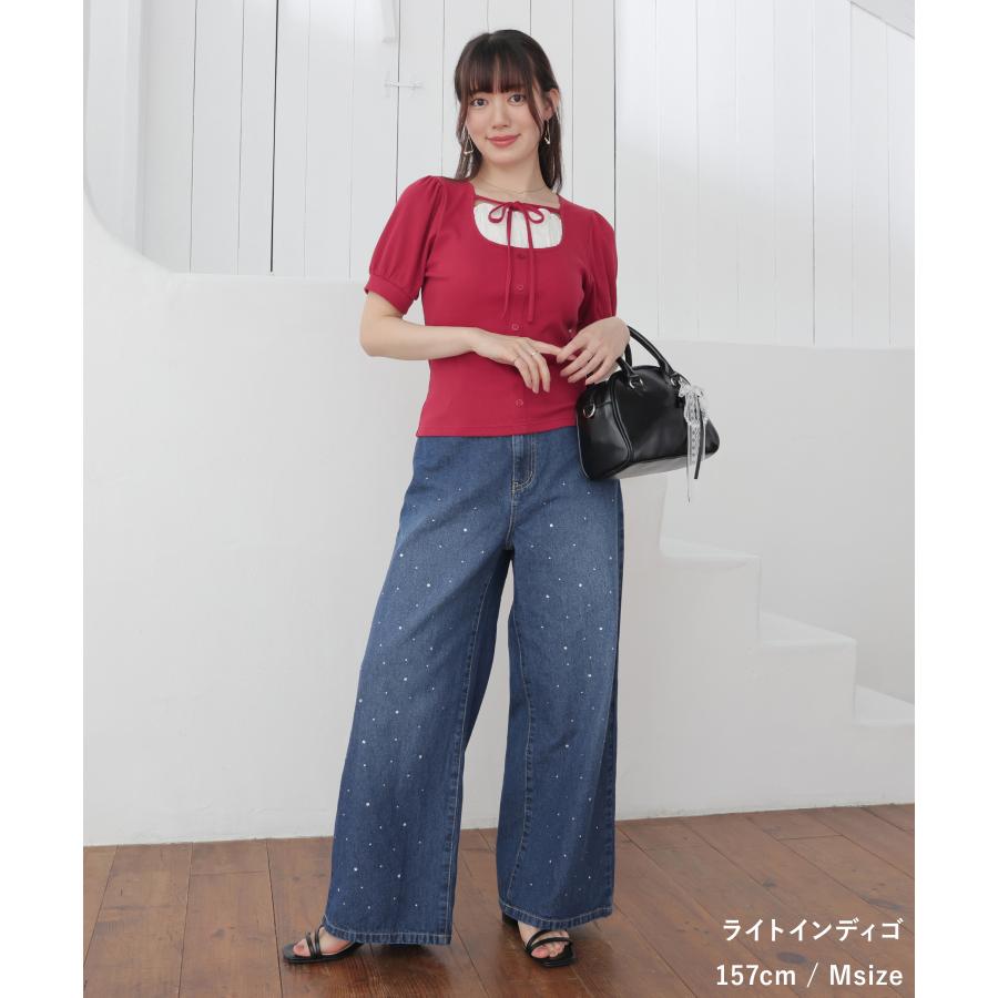 Honeys（ハニーズ） ボトムス パンツ デニム ワイドパンツ デニム