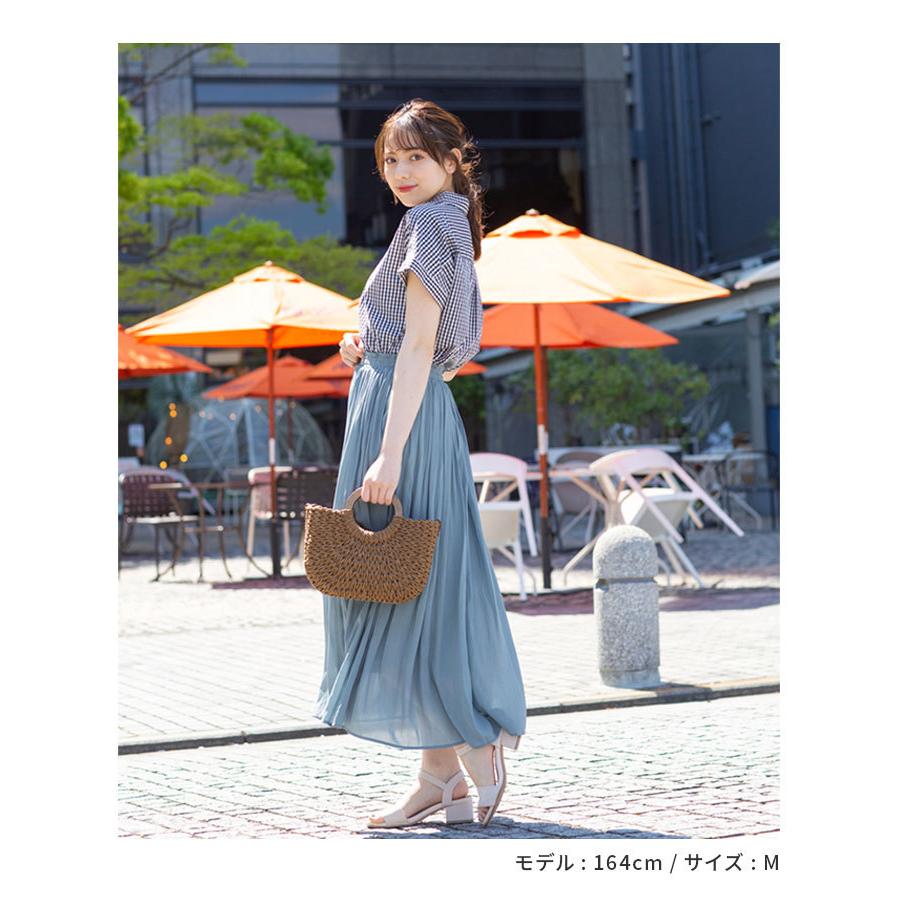 シャツ スキッパーシャツ 半袖 無地 ストライプ チェック 綿混 シンプル おしゃれ レディース 夏 Sale セール Honeys ハニーズ スキッパーシャツ ハニーズ Paypayモール店 通販 Paypayモール