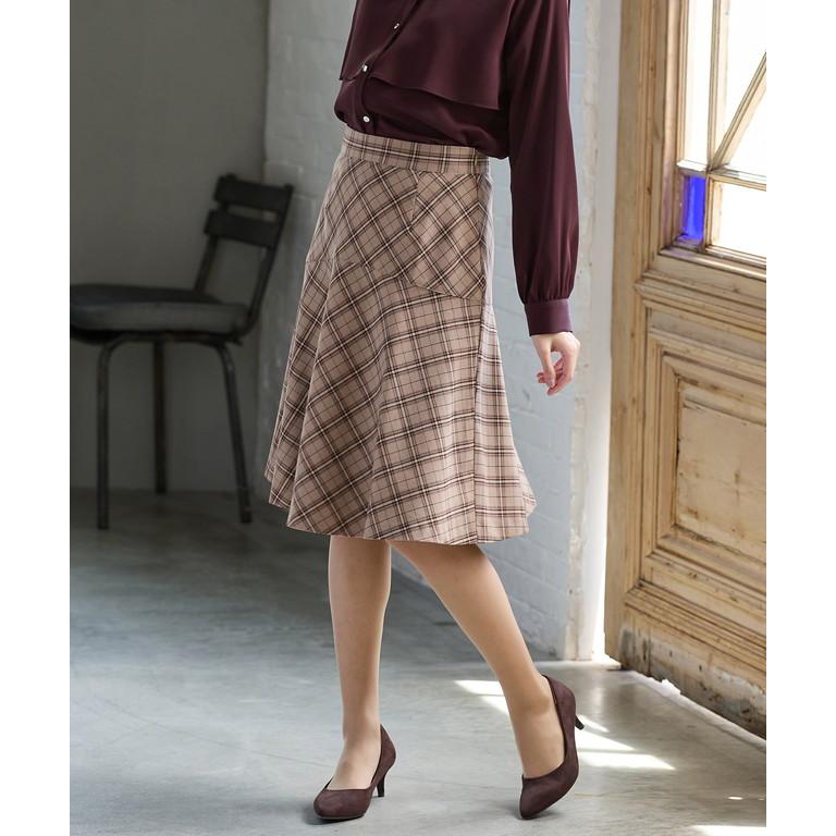 Honeys ボトムス スカート ひざ丈 オフィス きれいめ マーメイド