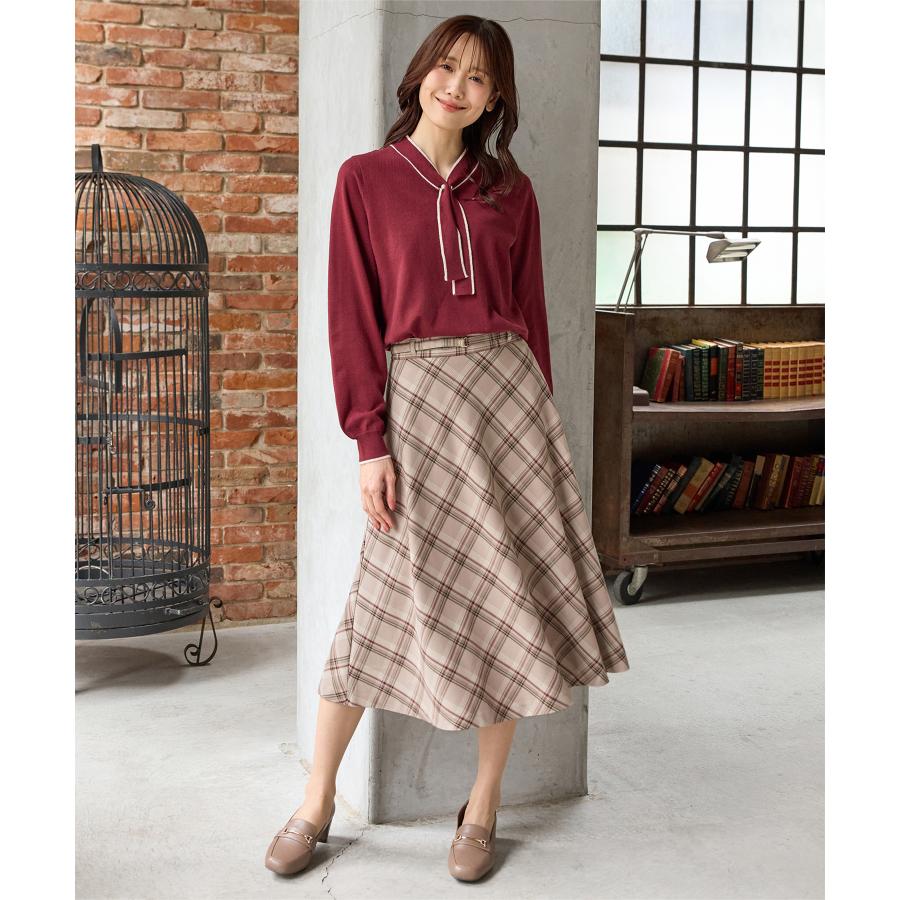 Honeys ボトムス スカート ひざ丈 オフィス きれいめ フレア