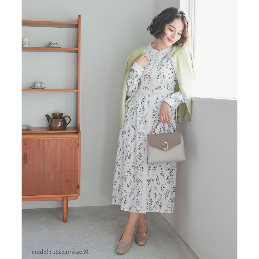 Honeys（ハニーズ） ワンピース 長袖 ロング丈 花柄ワンピース 花柄