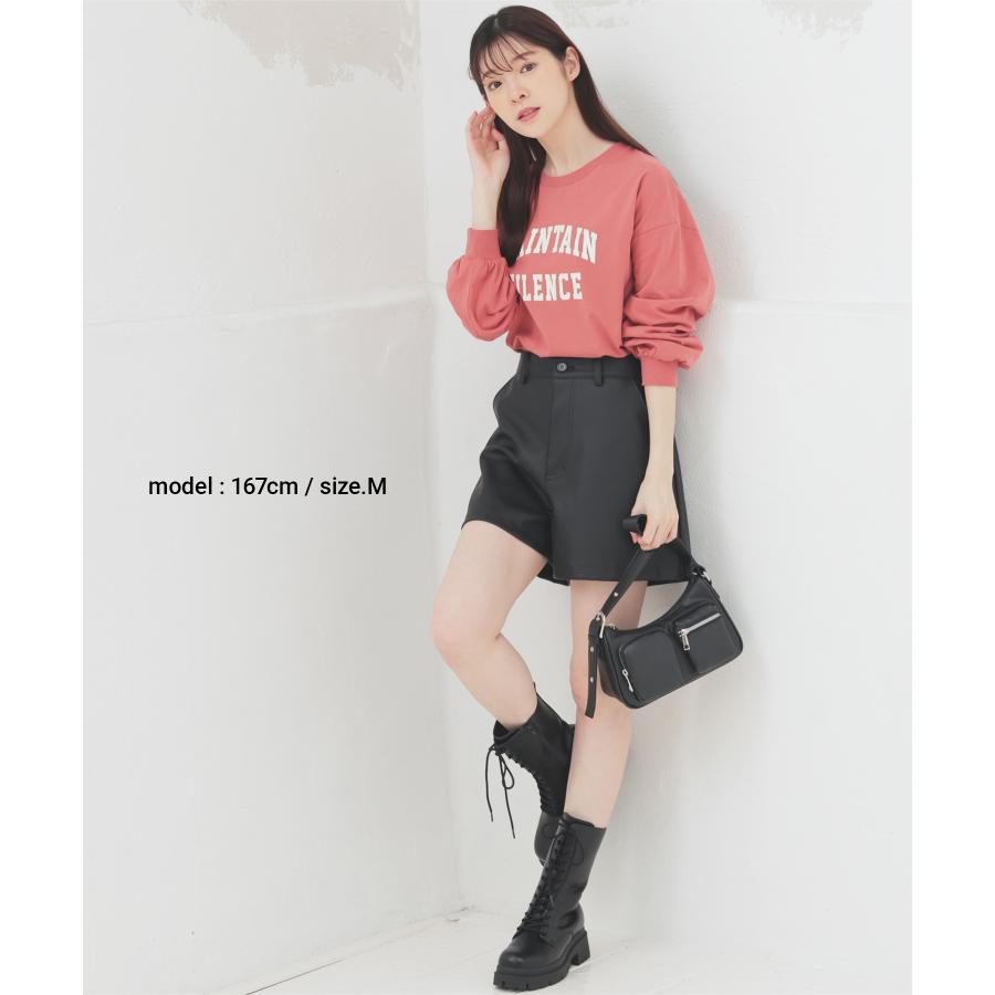 Honeys ボトムス パンツ ショートパンツ 合皮 ウエストゴム Honeys ボトムス パンツ ショートパンツ 合皮 ウエストゴム