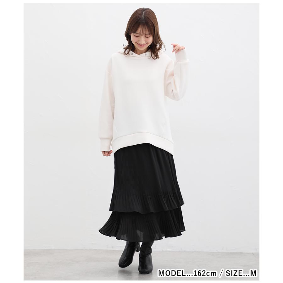 Honeys（ハニーズ） ロングスカート フリル 黒 プリーツスカート