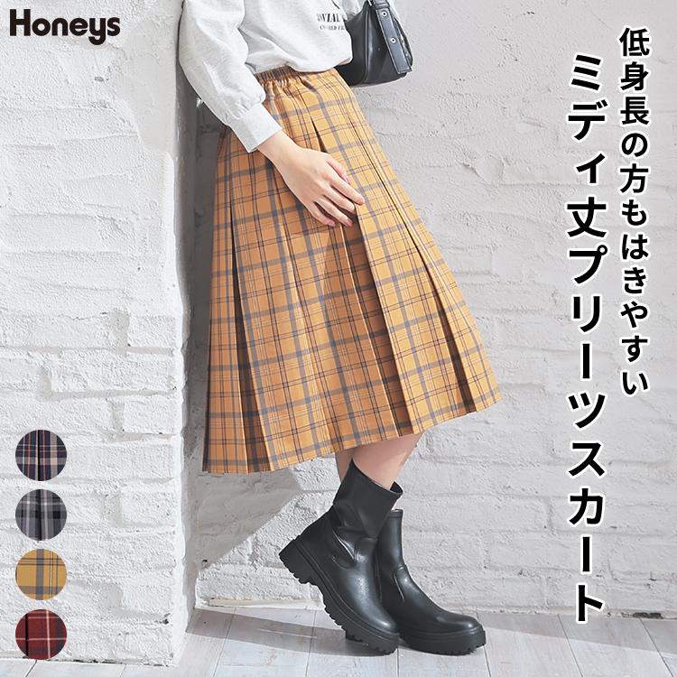 Honeys（ハニーズ） ボトムス スカート プリーツスカート ミディ丈