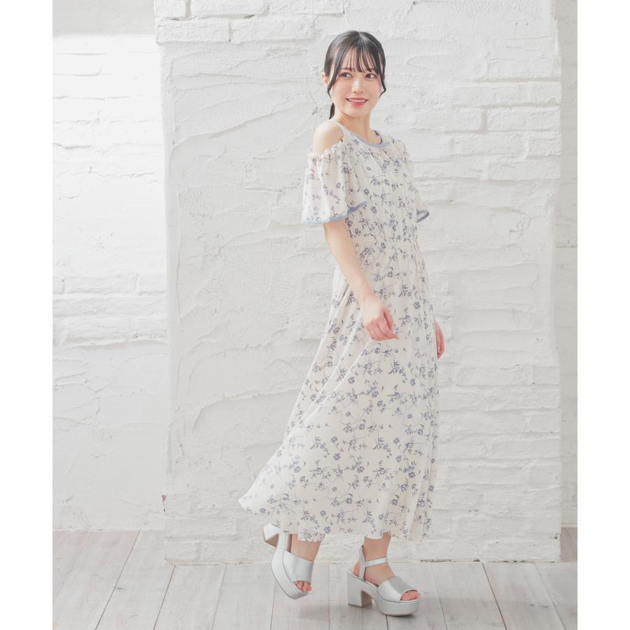 パーリーゲイツ PG ボタニカル柄プリーツ切替ノースリーブ