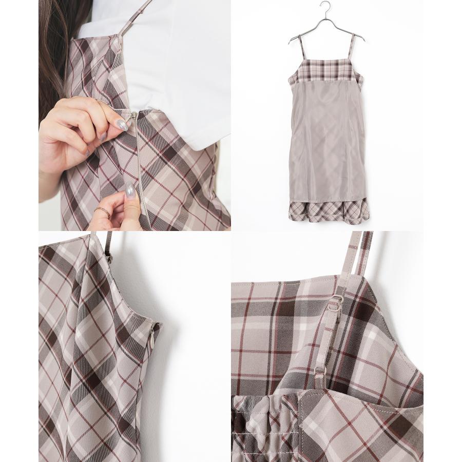 Honeys ワンピース キャミワンピース ノースリーブ ミニ丈