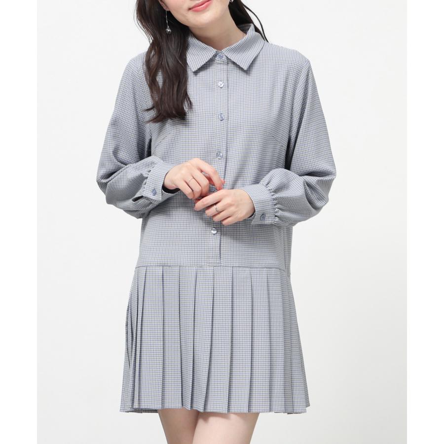 Honeys（ハニーズ） ワンピース 長袖 ミニ丈 プリーツ レギュラー