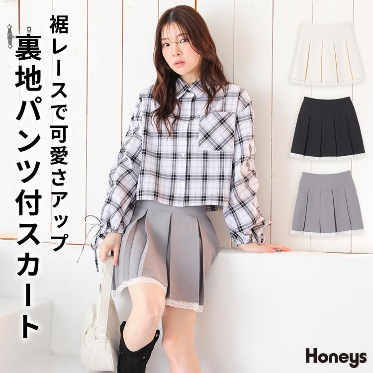 Honeys（ハニーズ） ボトムス スカート ミニスカート ミニ丈 プリーツ