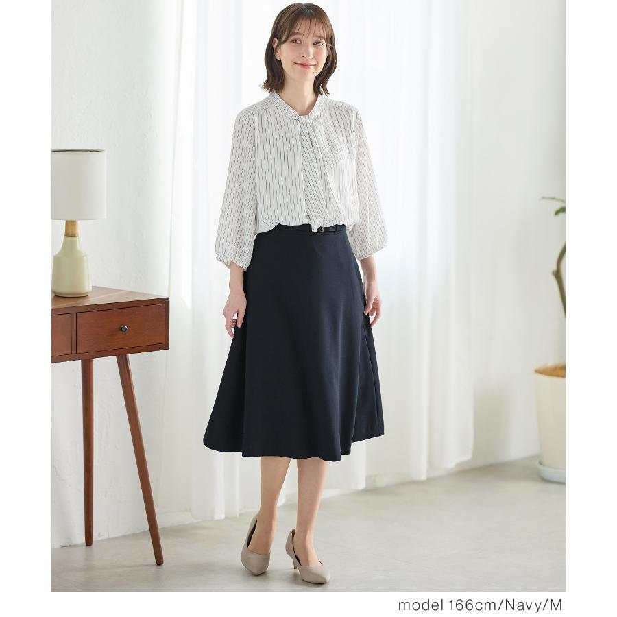 ハニーズ　ひざ丈　フレアスカート Lサイズ Honeys ボトムス スカート フレアスカート ひざ丈 大きいサイズ