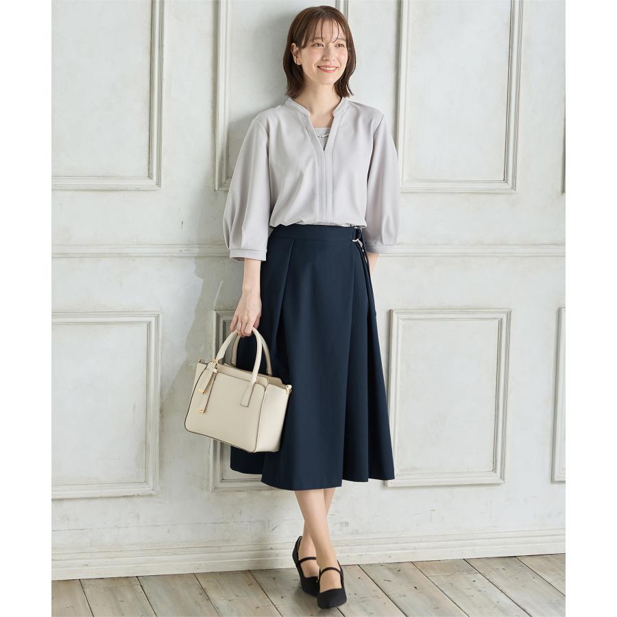 ショコラ様2点おまとめ専用です★新品★大きいサイズ46 フレアスカート Honeys ボトムス スカート フレアスカート ひざ丈 大きいサイズ