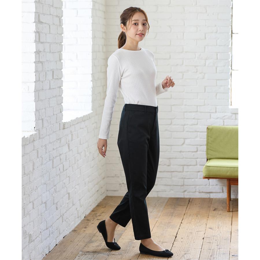 ボトムス パンツ チノテーパードパンツ コットン 綿 大きいサイズ チノパン 股下６３ｃｍ レディース Honeys ハニーズ チノテーパード（股下６３ｃｍ） | Honeys | 08