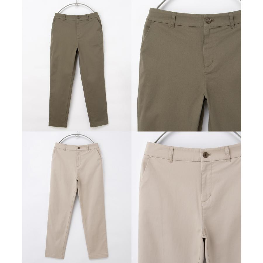 ボトムス パンツ チノテーパードパンツ コットン 綿 大きいサイズ チノパン 股下６６ｃｍ レディース Honeys ハニーズ チノテーパード（股下６６ｃｍ） | Honeys | 19