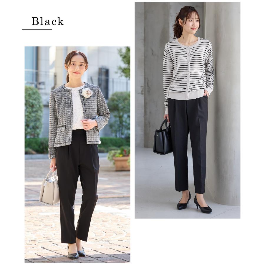 ボトムス パンツ テーパードパンツ 美ージー ロングパンツ 大きいサイズ オフィス きれいめ レディース Honeys ハニーズ 美ージーテーパード（股下６０ｃｍ） | Honeys | 19