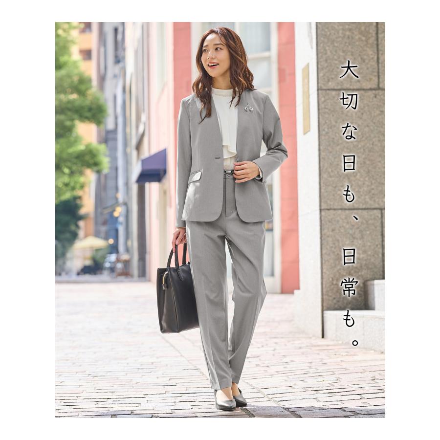 新品【Honeys】レディーススーツセット Honeys（ハニーズ） アウター セットアップ ウォッシャブル 大きい