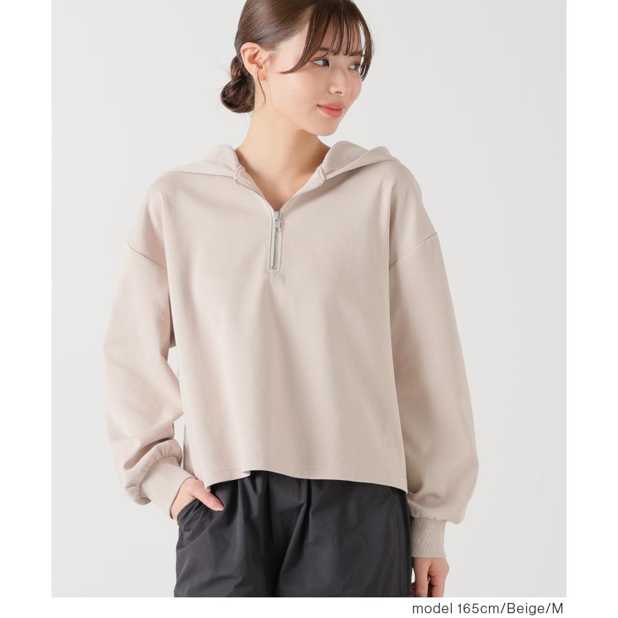 Honeys パーカー ハーフジップ スウェット プルオーバー 長袖