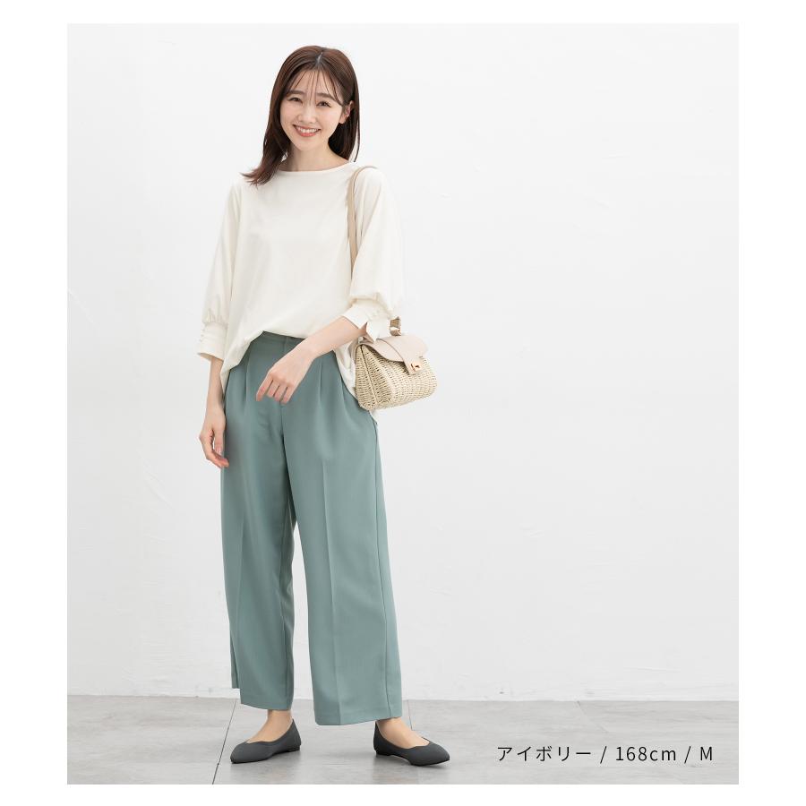 未使用　パールカットソー　34 Honeys トップス カットソー パール使いトップス 大きいサイズ パール