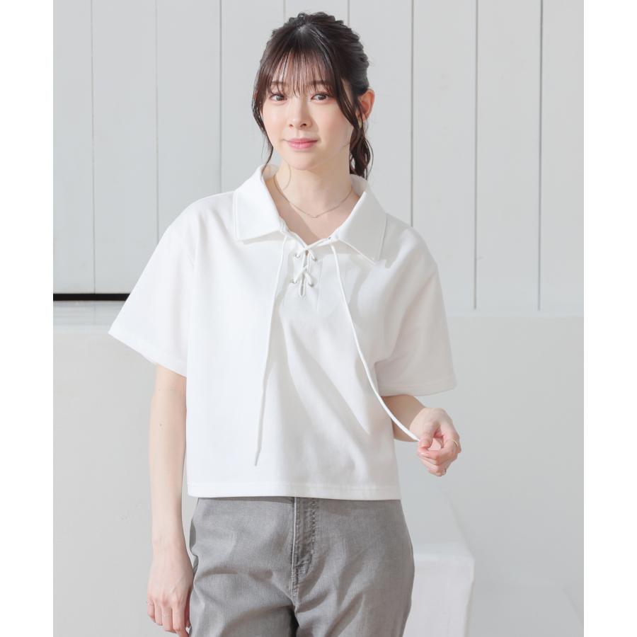 Honeys（ハニーズ） トップス カットソー 半袖 レースアップ