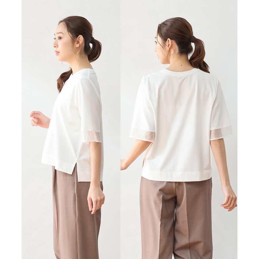 Honeys（ハニーズ） トップス カットソー 接触冷感 ハニさら UVカット