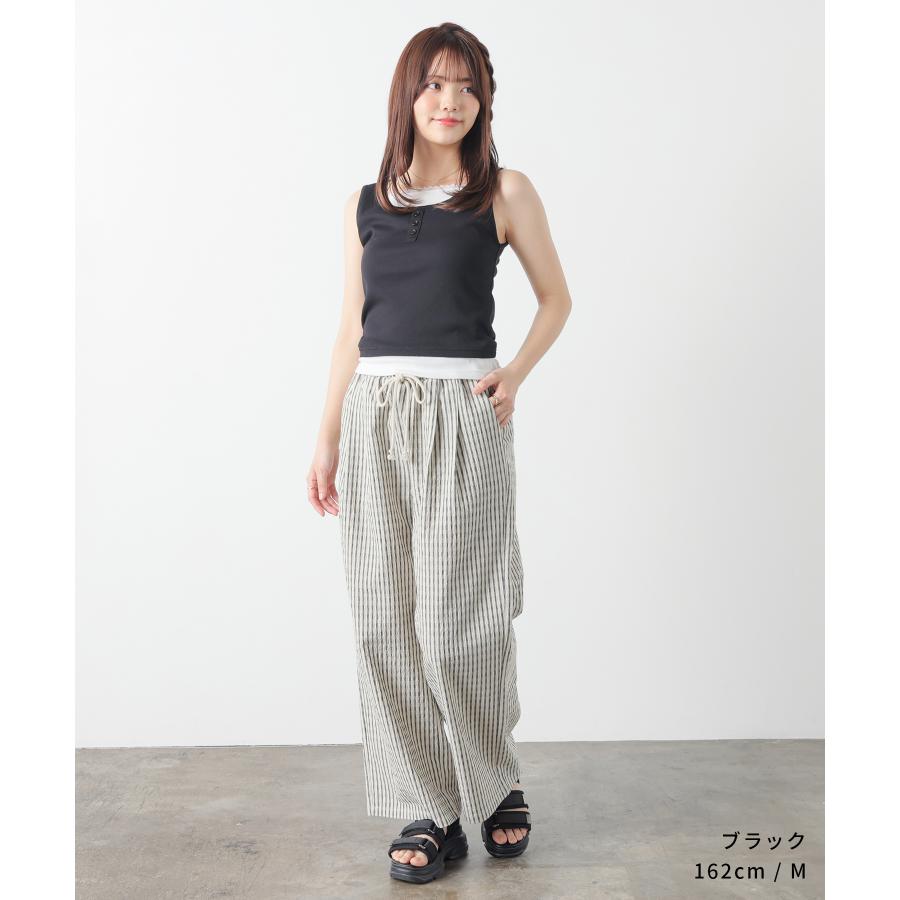 専用　レース襟のタンクトップ.作家様カゴバッグ2点 Honeys（ハニーズ） トップス タンクトップ みせかけ レース
