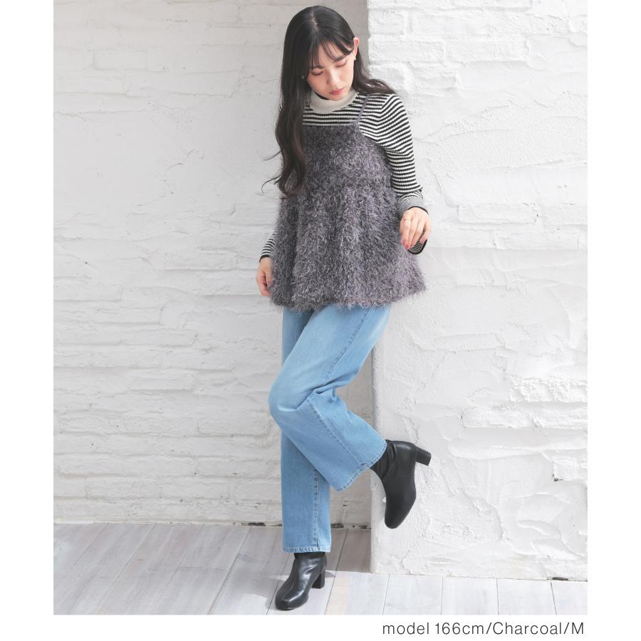 Honeys 20%OFF対象☆トップス キャミソール フェザー ギャザー Honeys 20%OFF対象☆トップス キャミソール フェザー ギャザー