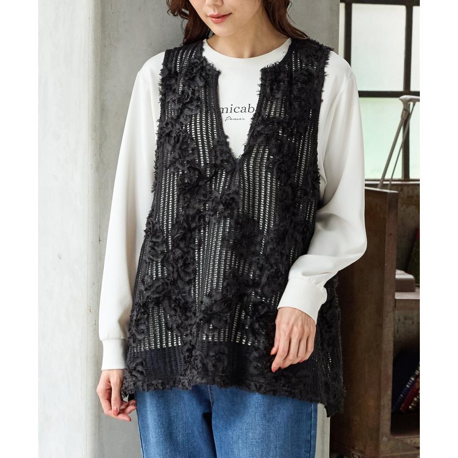 Honeys（ハニーズ） トップス ベスト ジレ カットソー ノースリーブ