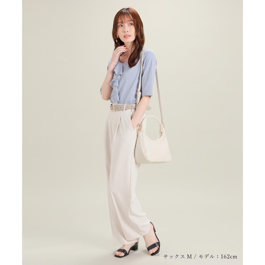 Honeys（ハニーズ） トップス カットソー ラッフルフリル チュール
