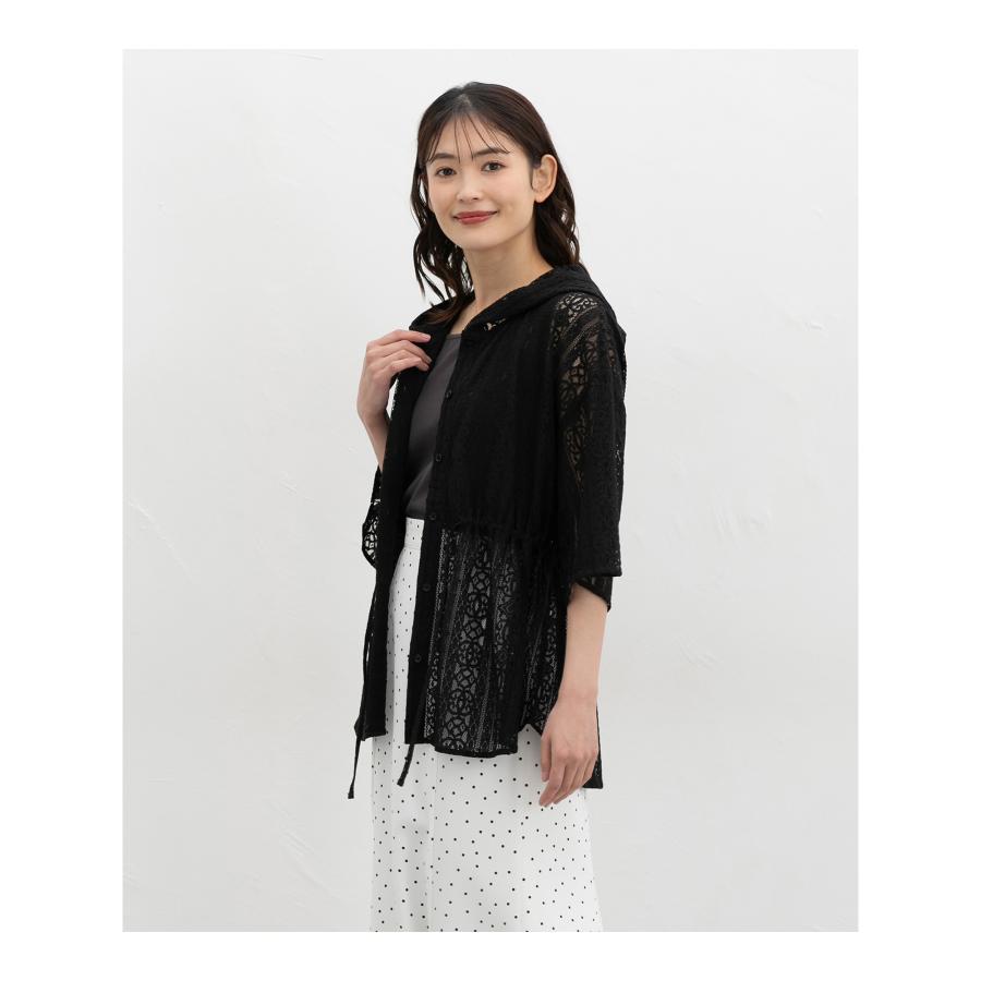 大きいサイズ レース　パーカー　レディース 春夏　 新品 半袖　ロング　フード 大きいサイズ レース パーカー レディース 春夏 新品 半袖 ロング
