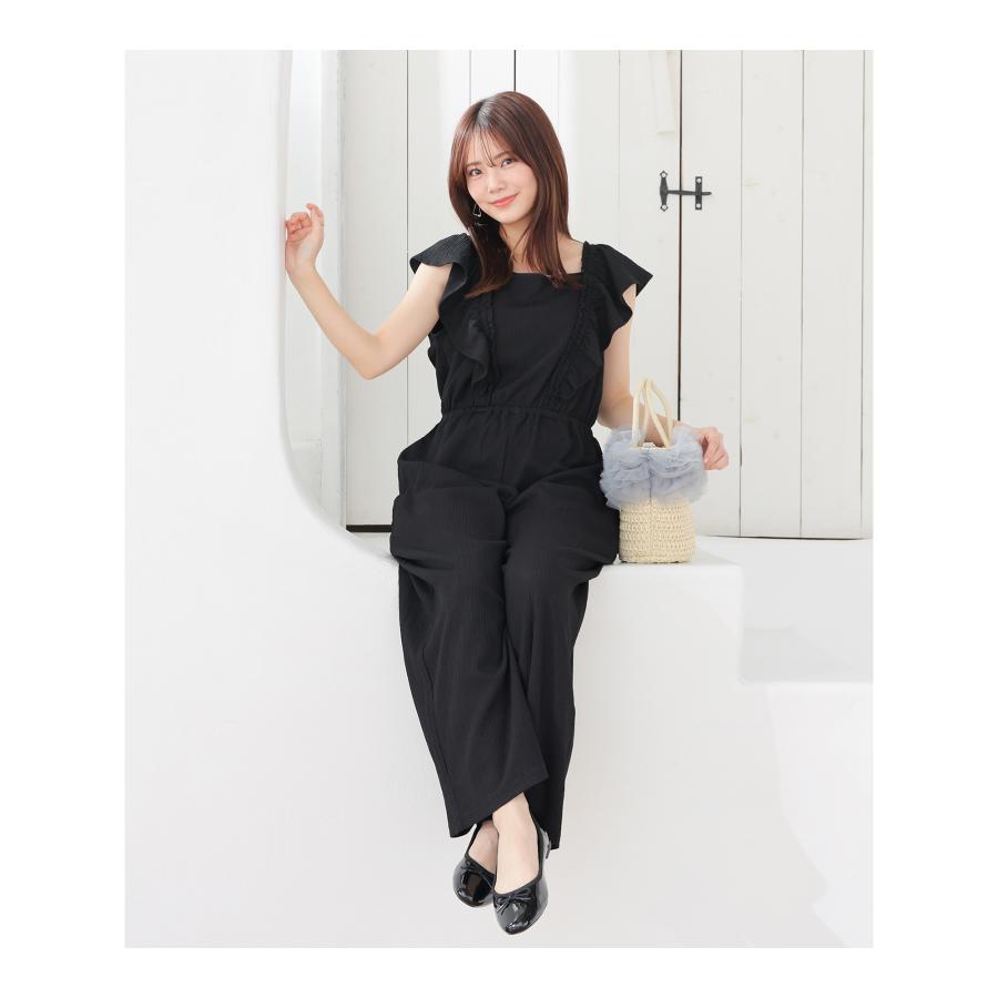 Honeys（ハニーズ） ボトムス サロペット 大きいサイズ ストレッチ