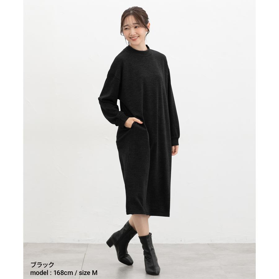 honeyブラック38 Honeys（ハニーズ） ワンピース 長袖 ロング丈 再生ポリエステル