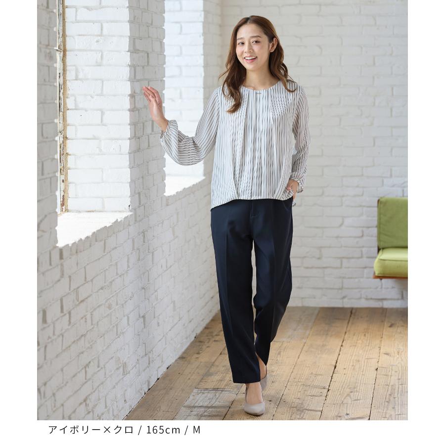 Honeys（ハニーズ） トップス ブラウス 長袖 大きいサイズ オフィス