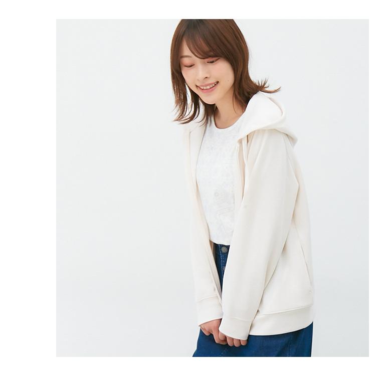 トップス パーカー ジップパーカー 長袖 スウェット 無地 フード シンプル レディース 春 Honeys ハニーズ きれいめジップパーカー ハニーズ Paypayモール店 通販 Paypayモール